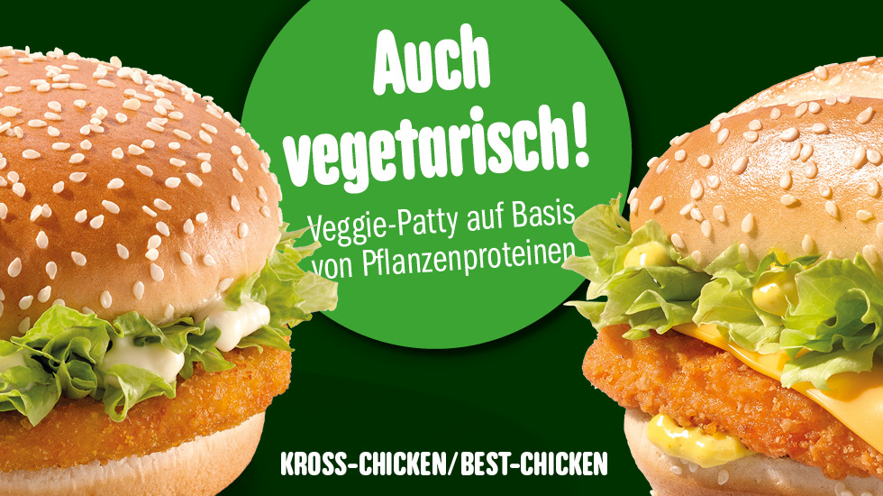 Kross-Chicken & Best-Chicken auch vegetarisch 🌱